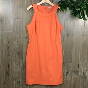 EUC J. McLaughlin Preppy Cotton Stretch Dress- ORANGE 🍊 SOOO CUTE !!!
